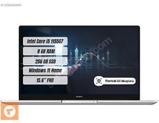 Resim HUAWEI MATEBOOK D15 INTEL CORE İ5 8GB RAM 256GB SSD LAPTOP 