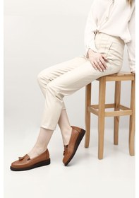 Resim Gönderi(R) Gönderi R Taba Antik Dolgu Taban Püsküllü Hakiki Deri Ayakkabı Taba 