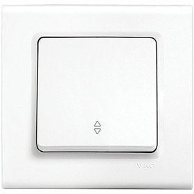 Resim Viko Linnera 90440004 Beyaz Vavian Veavian Çerçevesiz Anahtar 