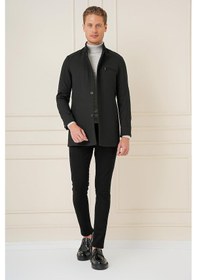 Resim Ka 089 Slim Fit Siyah Spor Kaban Siyah 