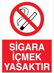Resim Sigara İçmek Yasaktır Uyarı Tabelası - 20x30 Alüminyum Kompozit Panel - SİG35 