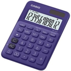 Resim Casio MS-20UC-PL 12 Hane Mor Masa Üstü Hesap Makinesi 