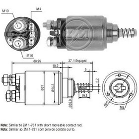 Resim Zm 12v Marş Otomatiği Bosch Tipi Bmm Sağ N11.18808 