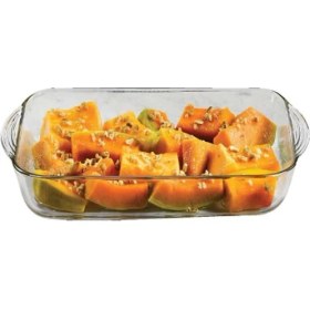 Resim Beyaz Dikdörtgen Borcam Kulplu Tepsi, Dayanıklı ve Şık Tasarım 