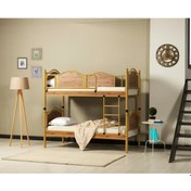 Resim Teknor Avangard Genç Çocuk Odası Ahşap Başlık 90x190 Metal Ranza 