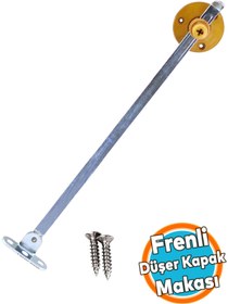 Resim NZB Düşer Kapak Makası Frenli Dolap Çekmece Metal 25 Cm Sessiz Açma Kapama Amortisör Piston Bar 