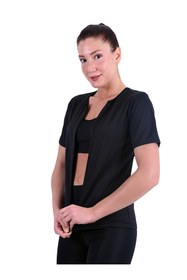 Resim Genel Markalar Icgiyimmoda Fermuarlı Kısa Kollu Terleten Sauna Eşofman Takımı 