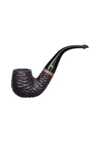 Resim Peterson Emerald Rusticated 221 9mm. Filtreli Vulcanite Saplı Pipo 206031 