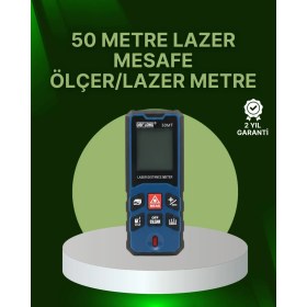 Resim Normadia 50 Metre Dijital Lazer Mesafe Ölçüm Cihazı, Profesyonel ve Hassas Performans 