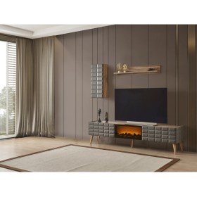 Resim Neef Living Kare Şömineli Tv Sehpası 