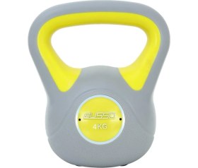 Resim Feyza Design Çift Renkli 4kg Çimento Kettlebell, Güç ve Denge Geliştirici Egzersiz Aleti 