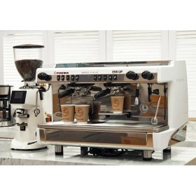 Resim Faema E98 Up A2 Tall Cup Tam Otomatik Espresso Kahve Makinesi, 2 Gruplu, Beyaz 
