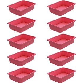 Resim Montessori Oyuncak Dolabı Kutusu Saklama Kutusu Çocuklar İçin Aktivite Kutusu 10 Adet Pembe Pembe 