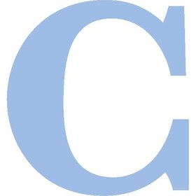 Resim Karton Harf Banner Mavi C 