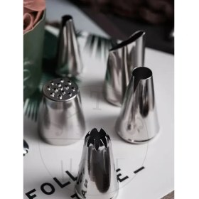 Resim 24 Parça Krema Duyu Seti Orta Boy Şanti Duyu Çelik Pasta Süsleme Duyu-Dolgusu 