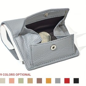 Resim Mini Solid Renkli Çanta Cüzdanı, Suni Deri Üç Katlı Cüzdan, Günlük Kadın Cüzdanı 