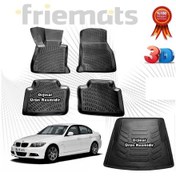 Resim Bmw E90 3 Seri 3D Havuzlu Paspas+Bagaj Havuzu 2005-2011 Arası N11.32349 