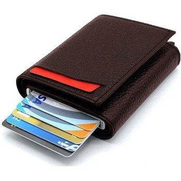 Aquablue Rfid Korumalı Otomatik Mekanizmalı Para Bölmeli Erkek Cüzdan & Kartlık