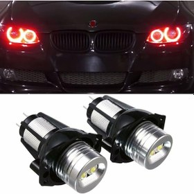 Resim E90 E91 Led Far Ampulü Kırmızı Renk Led Melek Gözü Far Ampulü 12w 