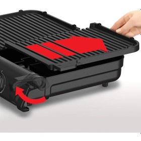 Resim Tefal Family Grill 2400 W Termostatlı 2 Pişirme Yüzeyli İç/Dış Mekân Izgarası 