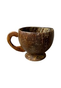 Resim Uretti - Okay 5711 5399 El Yapımı Dekoratif Hindistan Cevizi Fincan Seti Fincan - Altlık - Kaşık 