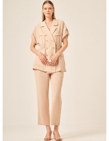 Resim Ftz Women Kadın Crep Pantolonlu Takım Beige 31173 Beige 