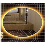Resim GLOBAL LED MIRROR 40x60 Cm Elips Ledli Ayna Banyo Aynası Dekoratif Ayna Boy Ayna Salon Duvar Ayna 