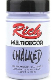 Resim Rich Multi Decor Chalked Akrilik Boya 100 Cc 4536 Eskimiş Mor 