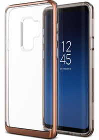 Resim Vrs Design Galaxy S9 Plus İle Uyumlu Crystal Bumper Kılıf Blush Gold 