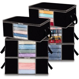 Resim 5 Adet Beyaz Mega Boy Baza Altı & Gardrop Yorgan Ve Kıyafet Hurcu 