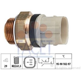 Resim Facet 7.5652 - Fan Musuru A3 1,6 / 1,8 / 1,9dtı 96 03 Arosa Cordoba Ibıza Leon Fabıa Octavıa 1,0 / 1,4 / 1,7 95 10 