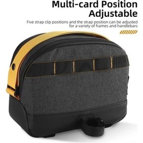 Resim Didadodo Geniş Kapasiteli Bisiklet Çantası - Dayanıklı, Çok Amaçlı Ön Sepet Çantası Siyah, Renkli Tasarım Siyah 