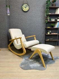 Resim Asedia Ekol Naturel Krem Dişbudak Sallanan Sandalye 