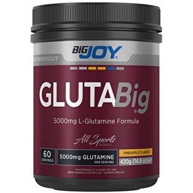 Resim Glutabig Powder Glutamin Ananas Aromalı Aminoasit 420 gr 60 Servis Glutamine 