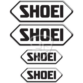 Resim Shoei 4'Lü 3D Sticker Set 