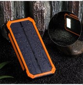 Resim Tenfowee 20.000mah Güneş Enerjili Power Bank, Çift Usb Portlu Ve Led Fenerli Taşınabilir Şarj Cihazı 