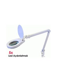 Resim Swat Zd129A Masa Üstü Led Aydınlatmalı 5X Büyüteç 