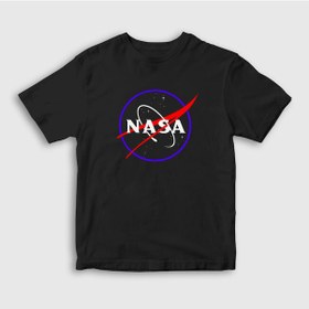 Resim Presmono Unisex Çocuk Logo V2 Nasa Space Uzay T-Shirt 