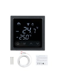 Resim Shineyee Oda Termostatı Akıllı Termostat 16a Yerden Isıtma Sıcaklık Kontrol Cihazı 85-250v Led Dokunmatik Ekranlı Duvar Termostatı 