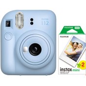 Resim Instax mini 12 Mavi Fotoğraf Makinesi ve 20'li mini Film 