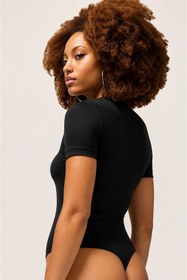 Resim Nike Jordan Brooklyn Essentials Women's Tight Fit Bodysuit Kadın Çıt Çıtlı Dar Kesim Tulum Siyah 