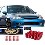 Resim Honda Civic 1996-2001 Bijon Takımı Kırmızı 20 Adet D1 Spec 