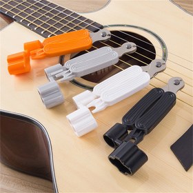 Resim Gitar Teli Sarıcı 3 IN 1 Telli Pim Sarıcı + Telli Kesici + Pin Çıkarıcı Enstrüman Gitar Bakım Aracı Tamir Aracı 
