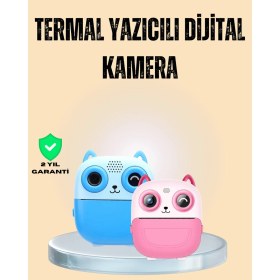 Resim Zeroshop Çocuklar Için Eğlenceli Dijital Kamera 1300MAH Şarjlı 