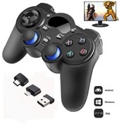 Resim 2.4g Wireless Gamepad Kablosuz Oyun Kolu Otg Pc Ps3 Tv Box Android Tv Uyumlu 