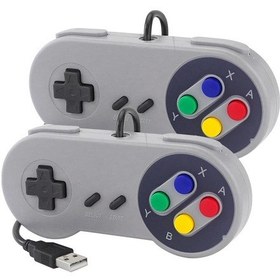 Resim 2 Adet Gri-2 Adet Usb Gamepad Oyun Joystick Snes Oyun Denetleyicisi Retro Pc İçin Gamepadler Raspberry Pi İçin Nespi Retropie Oyun Kontrolü 4 B 