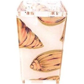 Resim Diş Fırçalık Kumaş İstiridye Desenli Akrilik Siyah 