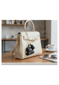 Resim Pololiza Simli Bag Charm Mini Cüzdan / Çok Amaçlı Lüks Anahtarlık Ve Çanta Askı Süsü Çanta Aksesuar Siyah 