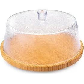 Resim Delixa Bambum Hira - Cam Kapaklı Bambu Kek Fanusu 30 cm 