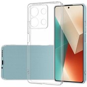 Resim Xiaomi Redmi Note 13 Kamera Korumalı Şeffaf Yumuşak Süper Silikon 